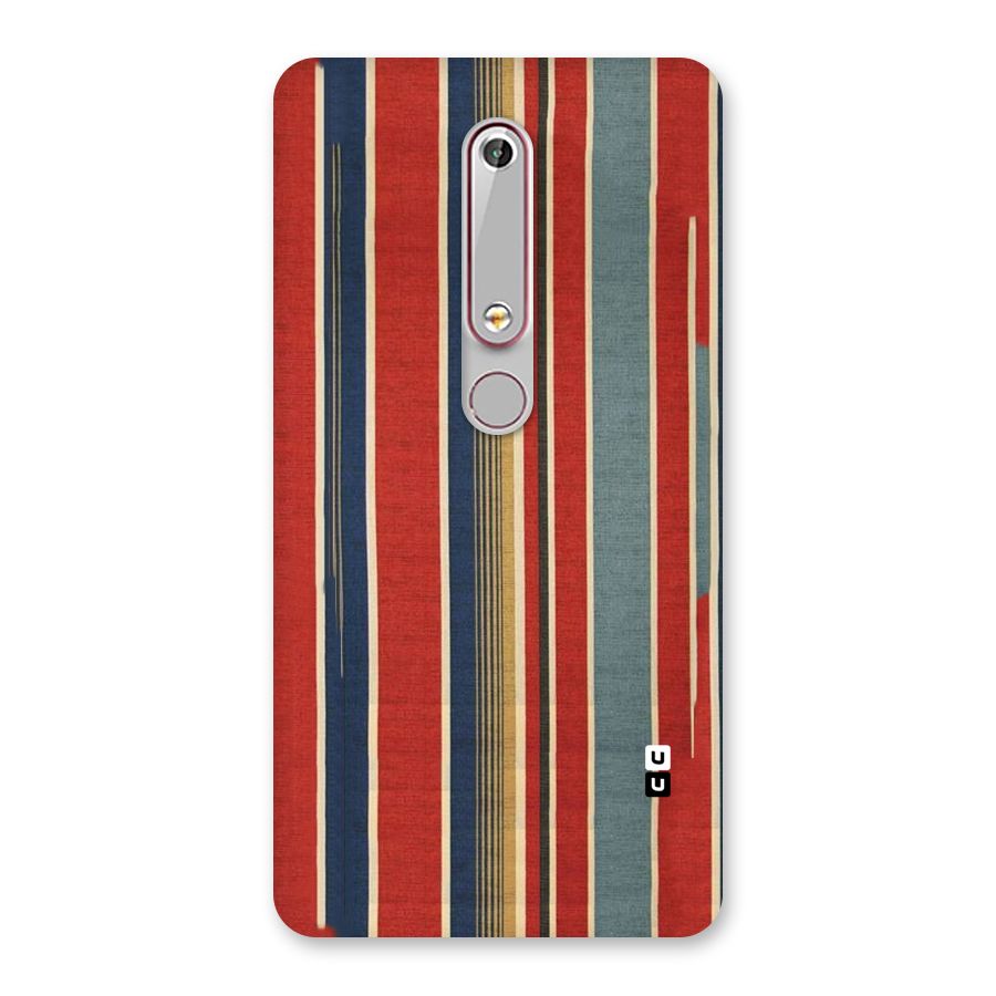 Vintage Disort Stripes Back Case for Nokia 6.1