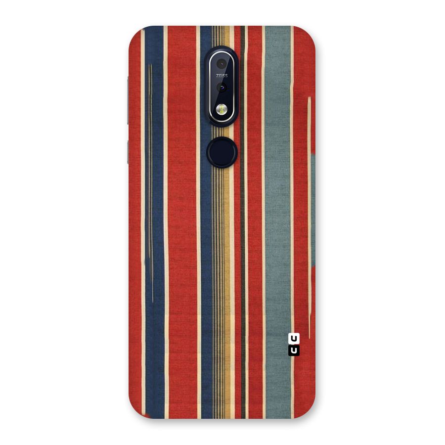 Vintage Disort Stripes Back Case for Nokia 7.1