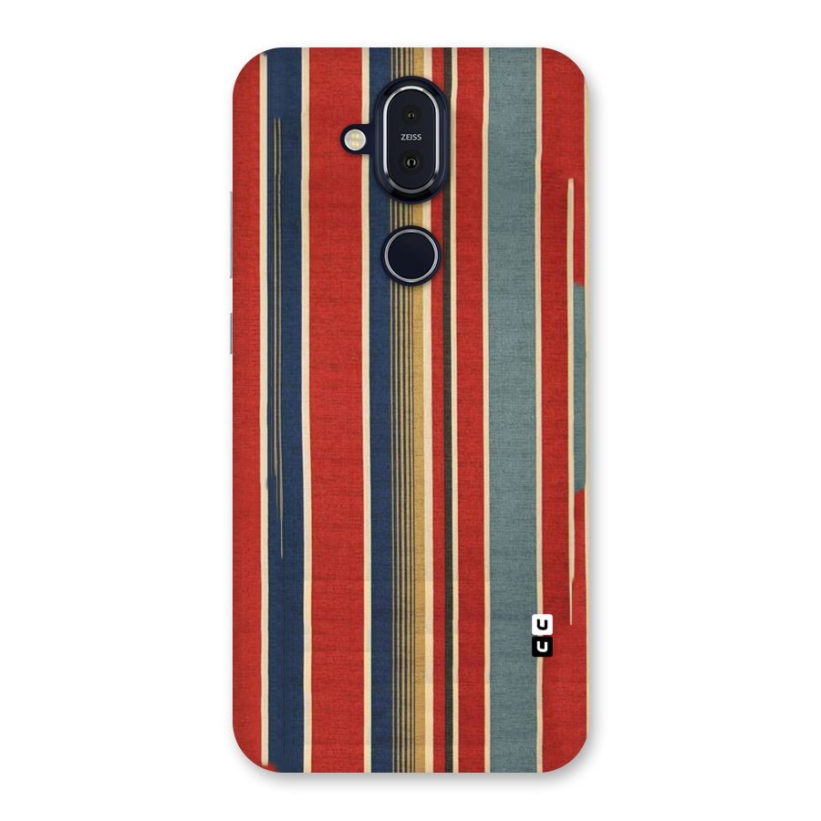 Vintage Disort Stripes Back Case for Nokia 8.1