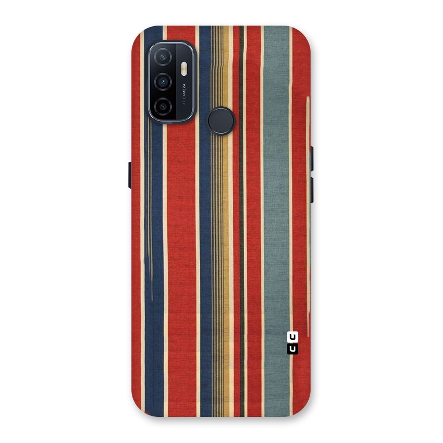 Vintage Disort Stripes Back Case for Oppo A32