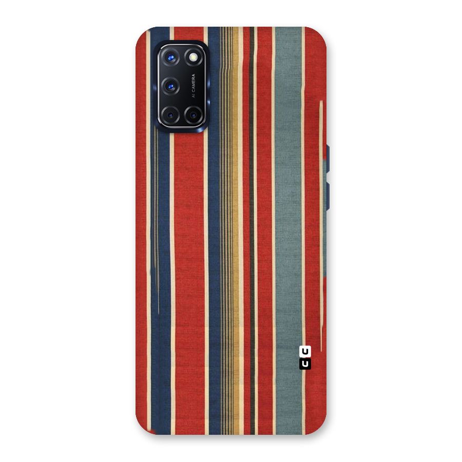 Vintage Disort Stripes Back Case for Oppo A52