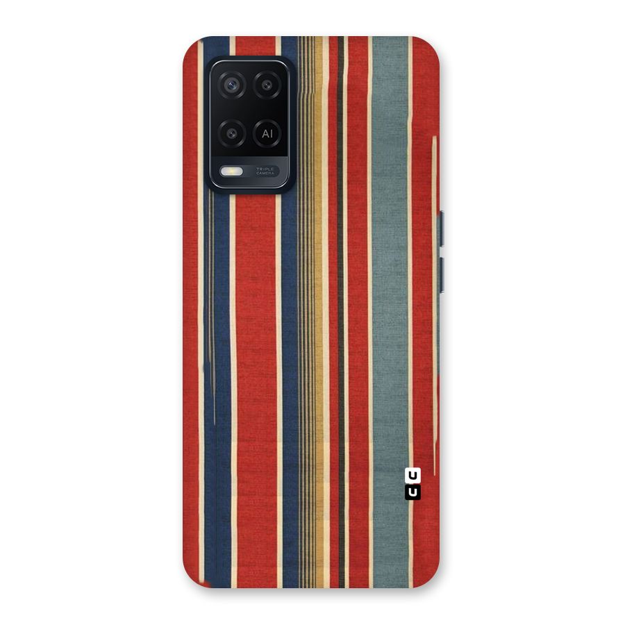 Vintage Disort Stripes Back Case for Oppo A54