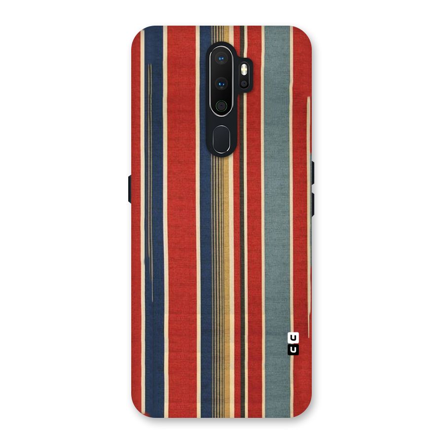 Vintage Disort Stripes Back Case for Oppo A5 (2020)