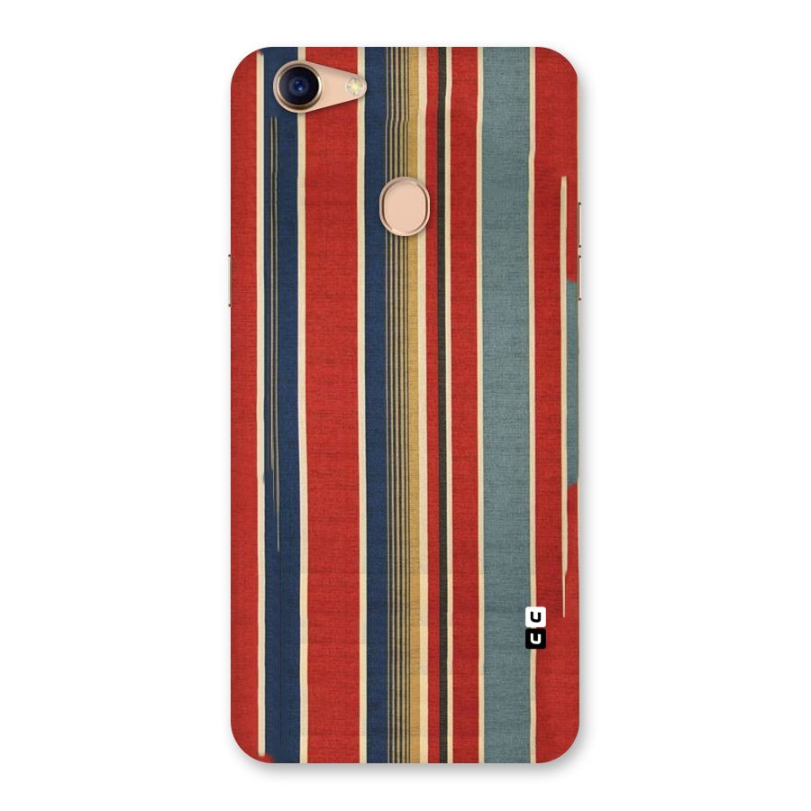 Vintage Disort Stripes Back Case for Oppo F5
