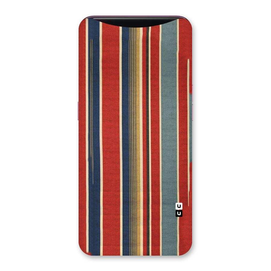 Vintage Disort Stripes Back Case for Oppo Find X