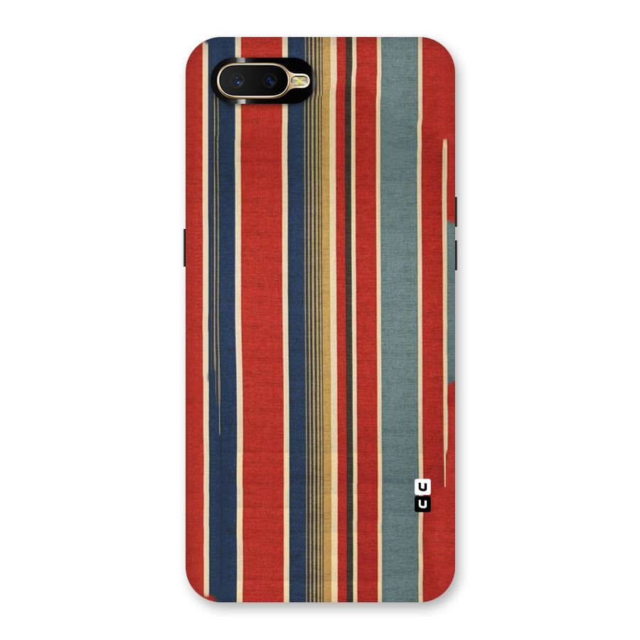 Vintage Disort Stripes Back Case for Oppo K1