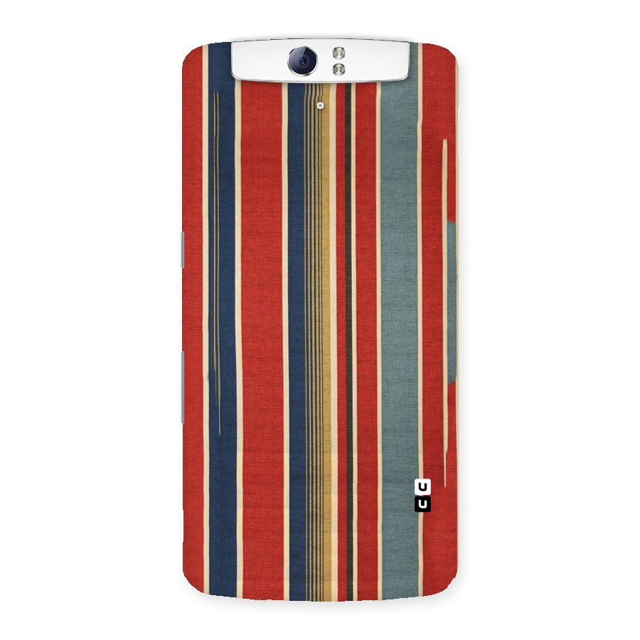 Vintage Disort Stripes Back Case for Oppo N1