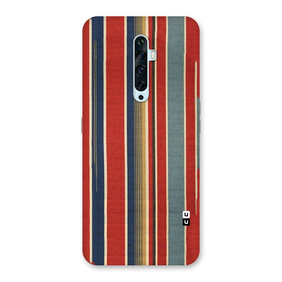 Vintage Disort Stripes Back Case for Oppo Reno2 F