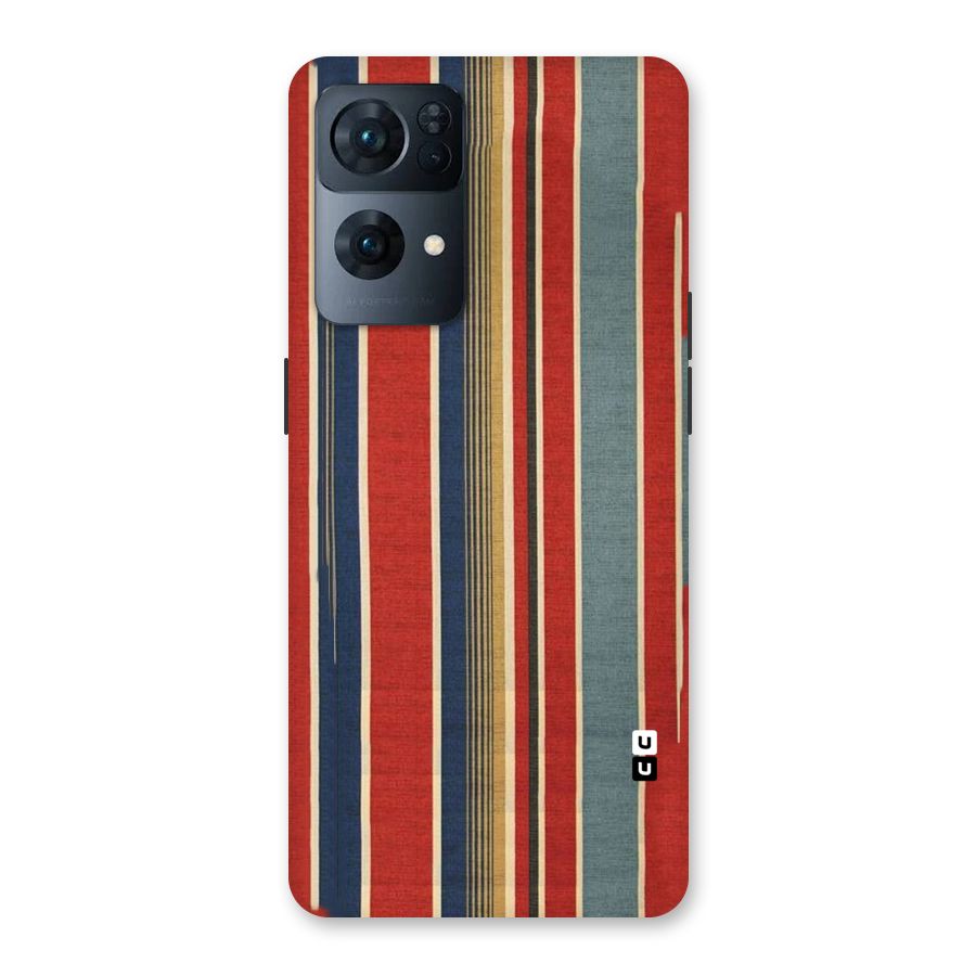 Vintage Disort Stripes Back Case for Oppo Reno7 Pro 5G