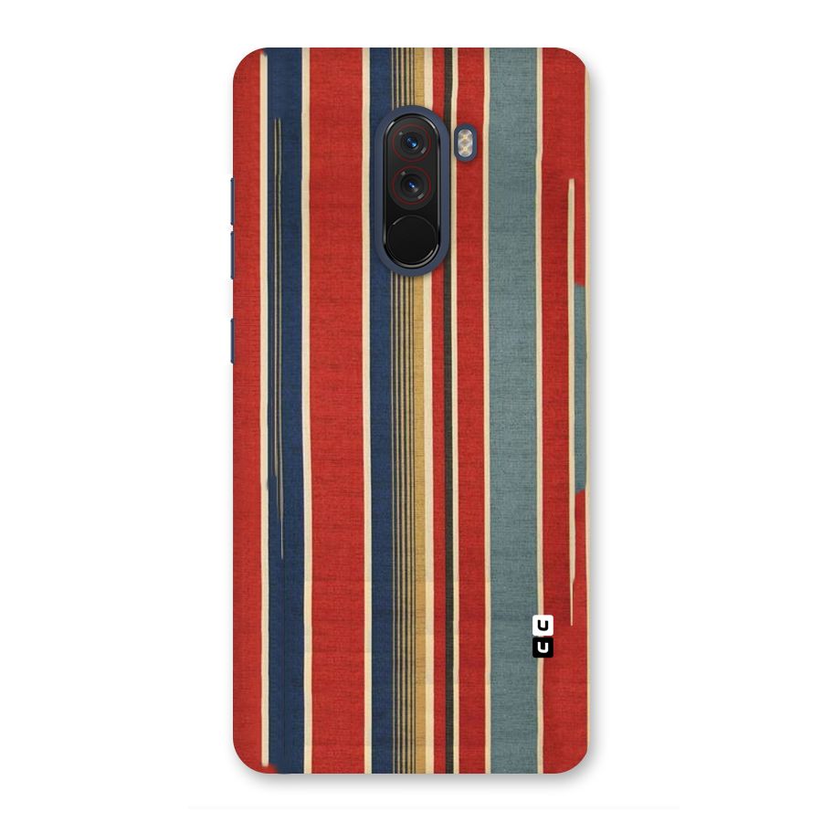 Vintage Disort Stripes Back Case for Poco F1