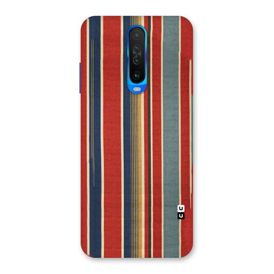 Vintage Disort Stripes Back Case for Poco X2