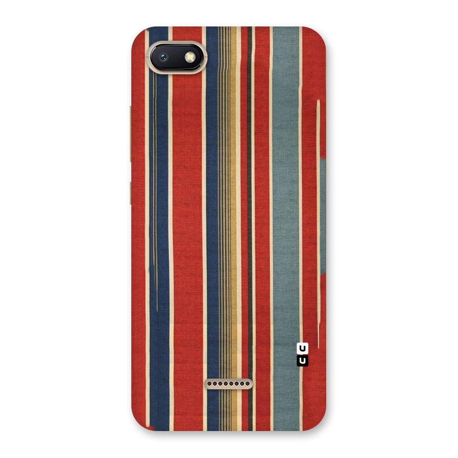 Vintage Disort Stripes Back Case for Redmi 6A