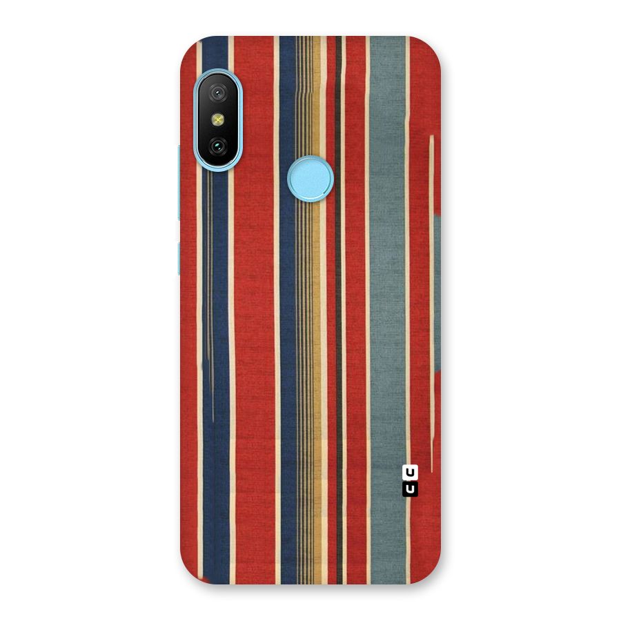 Vintage Disort Stripes Back Case for Redmi 6 Pro