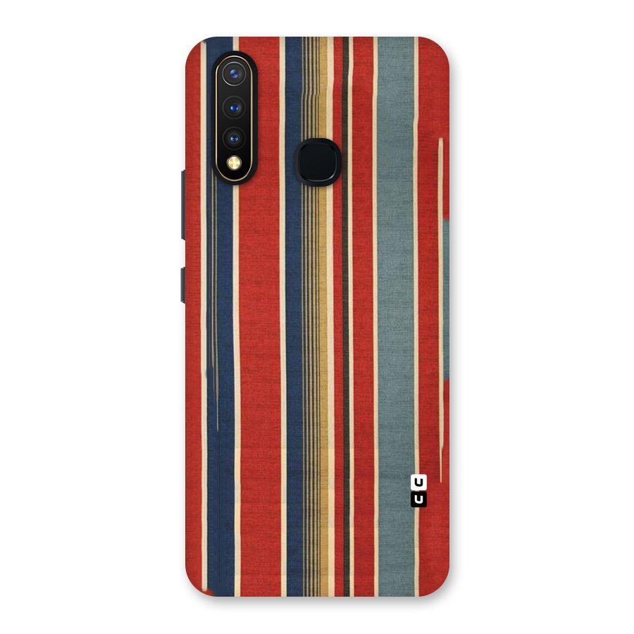 Vintage Disort Stripes Back Case for Vivo U20