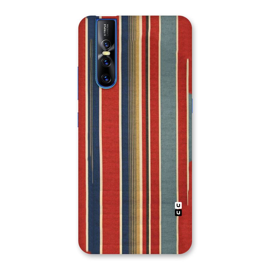Vintage Disort Stripes Back Case for Vivo V15 Pro