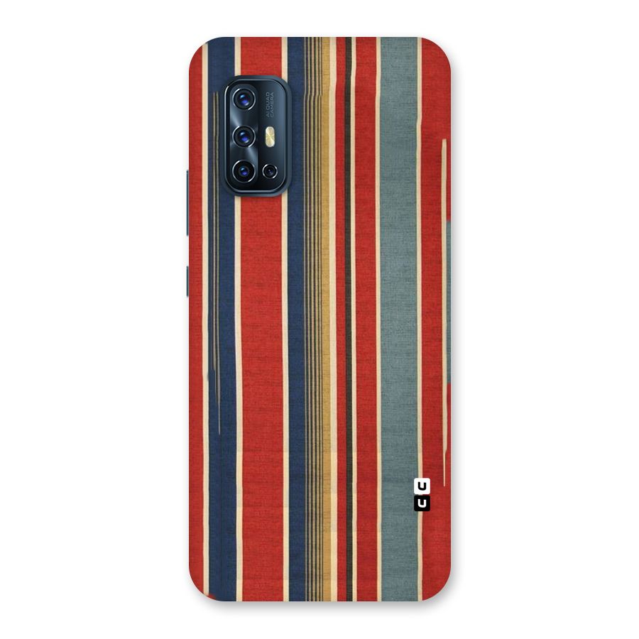 Vintage Disort Stripes Back Case for Vivo V17