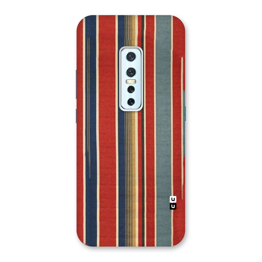 Vintage Disort Stripes Back Case for Vivo V17 Pro