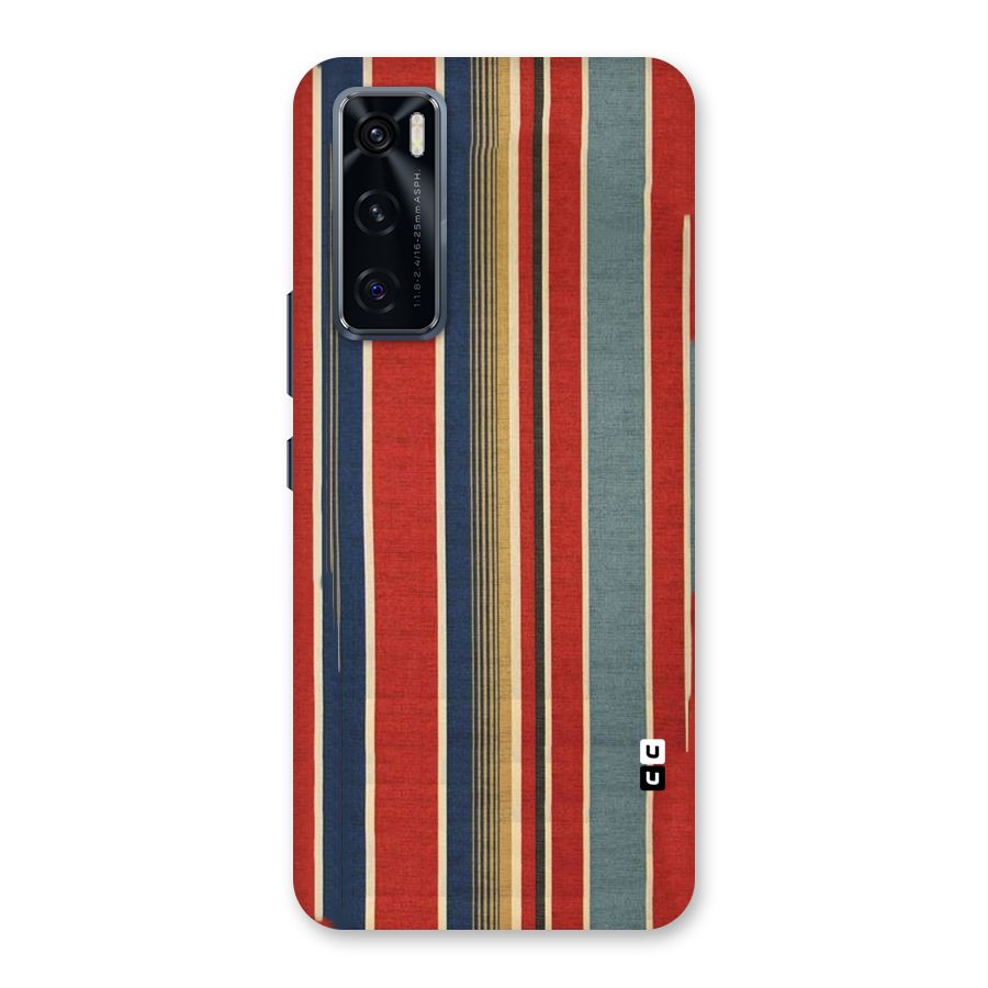 Vintage Disort Stripes Back Case for Vivo V20 SE
