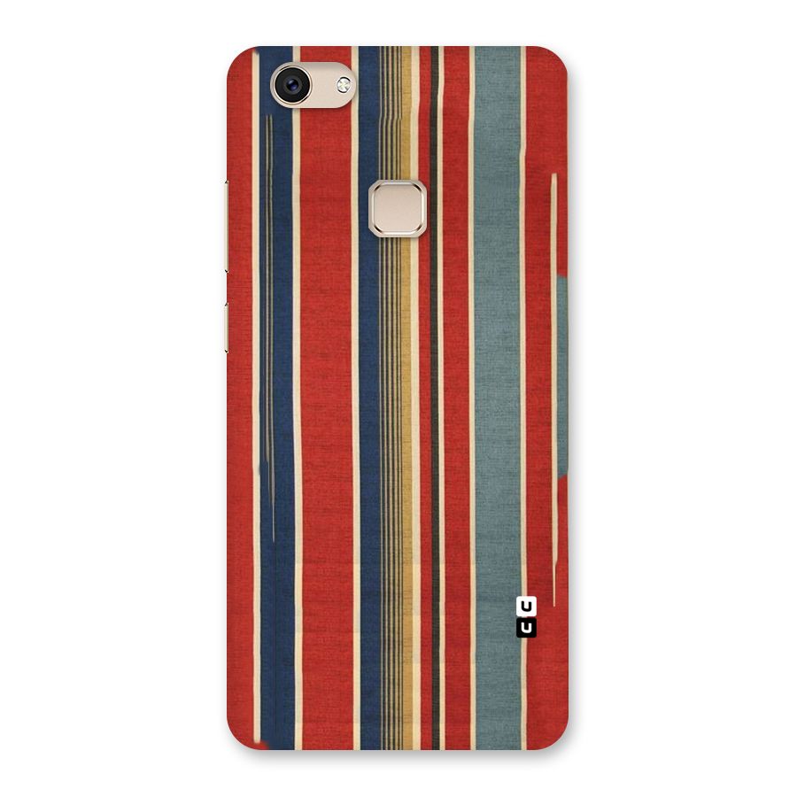 Vintage Disort Stripes Back Case for Vivo V7