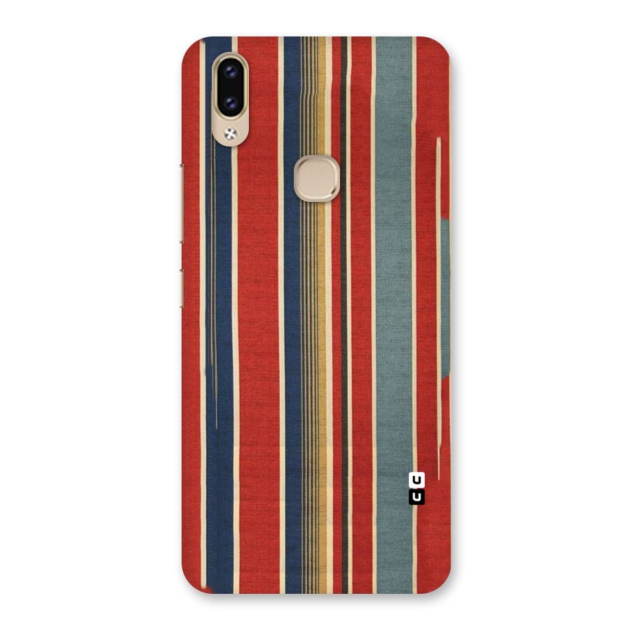Vintage Disort Stripes Back Case for Vivo V9