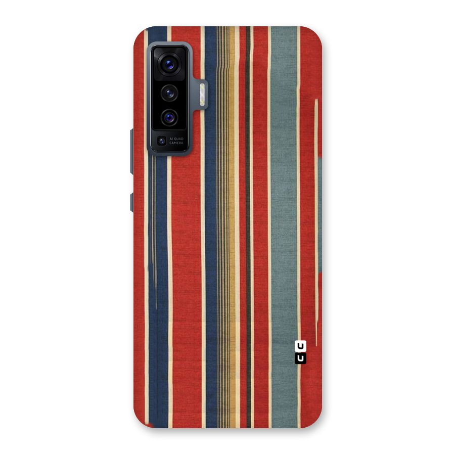Vintage Disort Stripes Back Case for Vivo X50