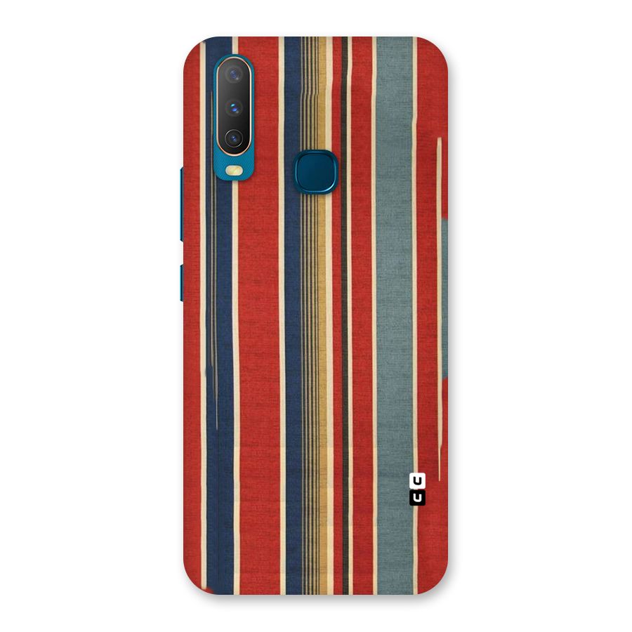 Vintage Disort Stripes Back Case for Vivo Y15