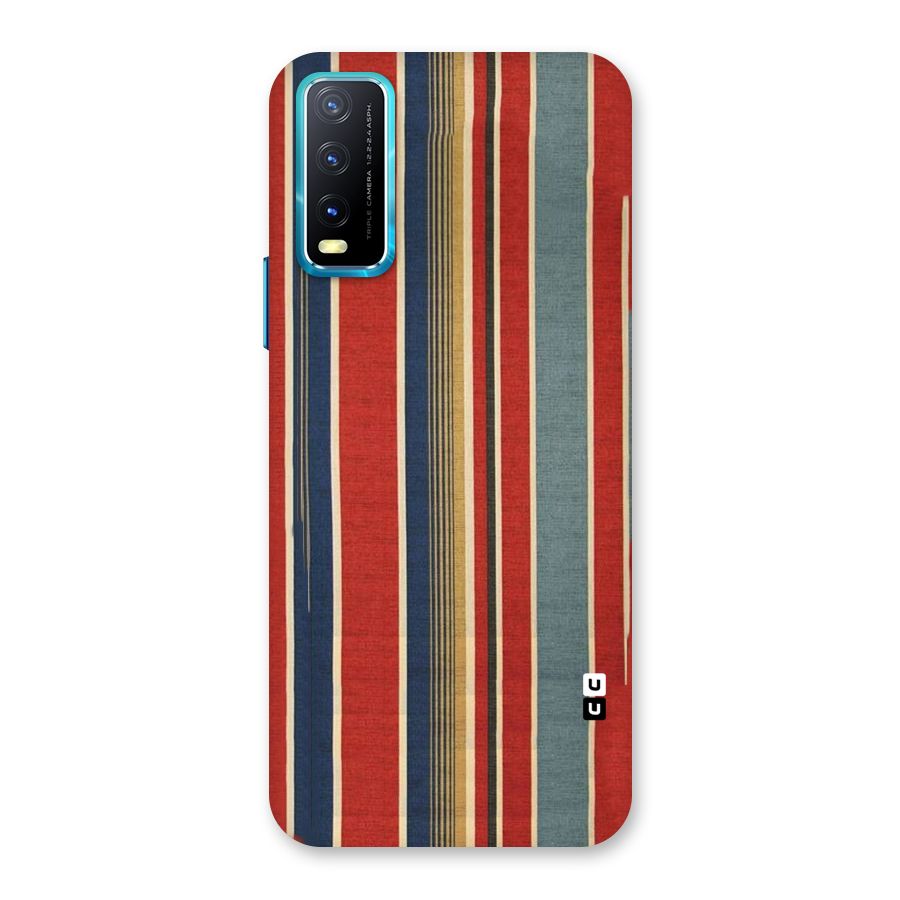 Vintage Disort Stripes Back Case for Vivo Y20G