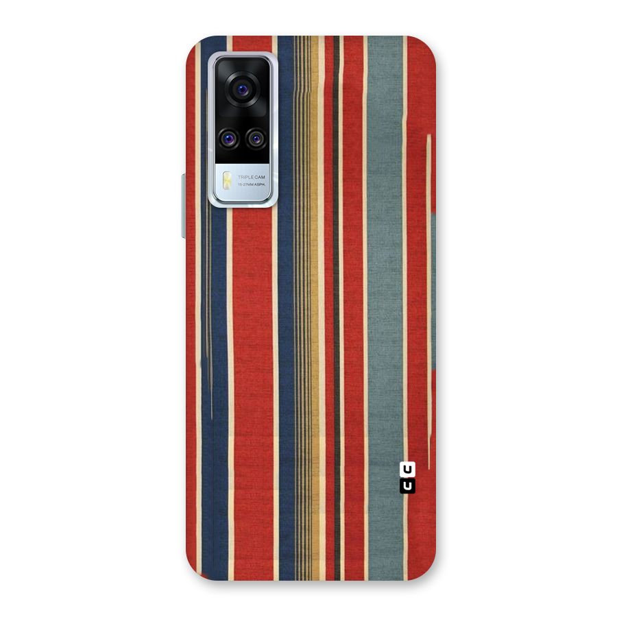 Vintage Disort Stripes Back Case for Vivo Y31
