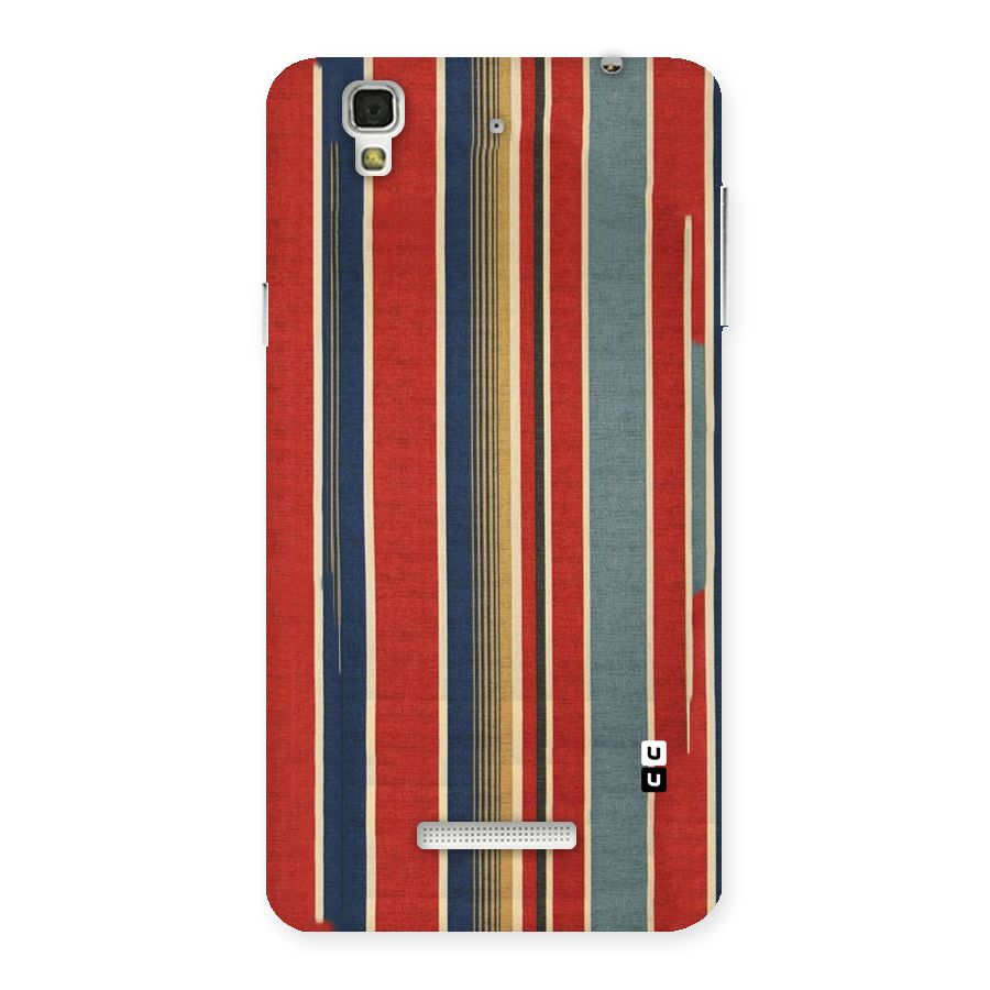 Vintage Disort Stripes Back Case for YU Yureka Plus