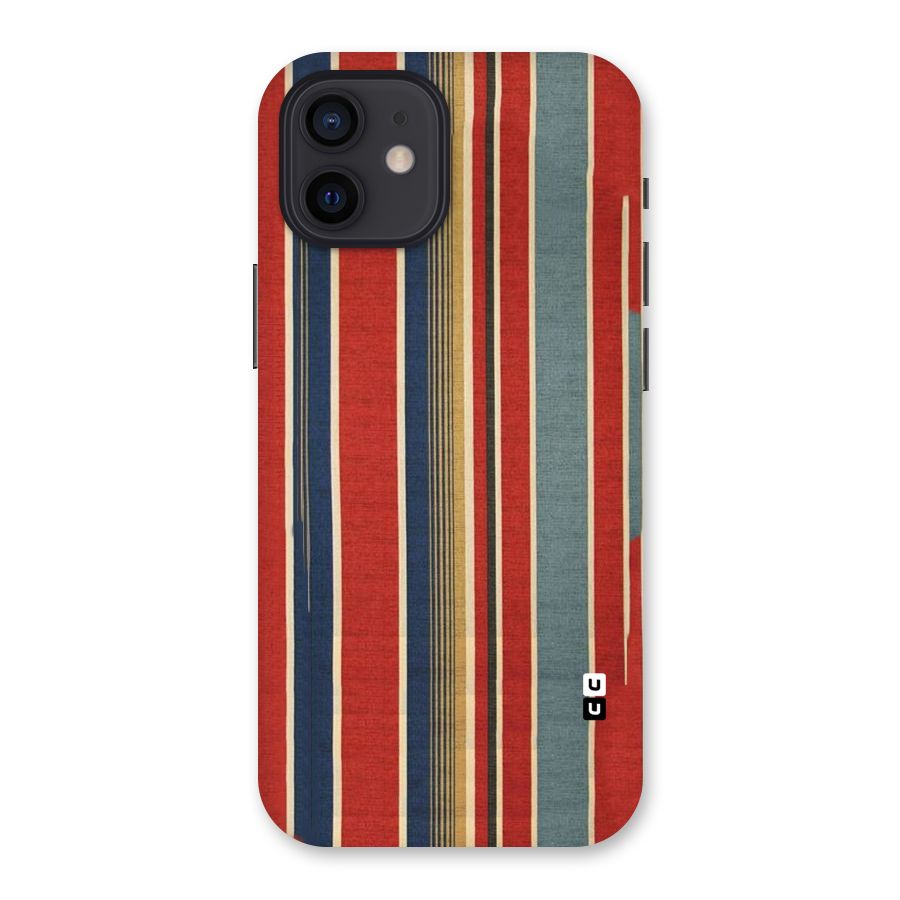 Vintage Disort Stripes Back Case for iPhone 12