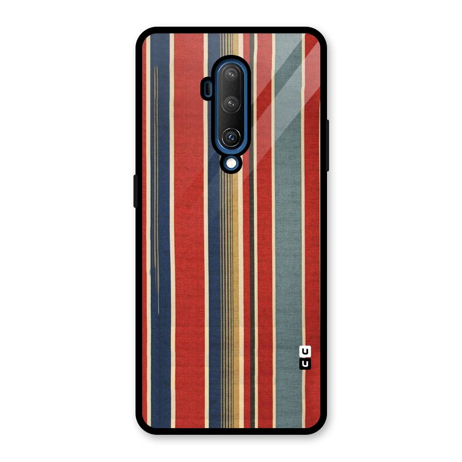Vintage Disort Stripes Glass Back Case for OnePlus 7T Pro
