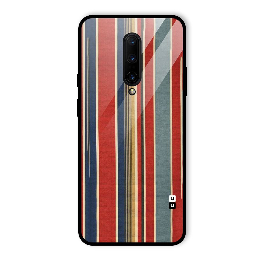 Vintage Disort Stripes Glass Back Case for OnePlus 7 Pro