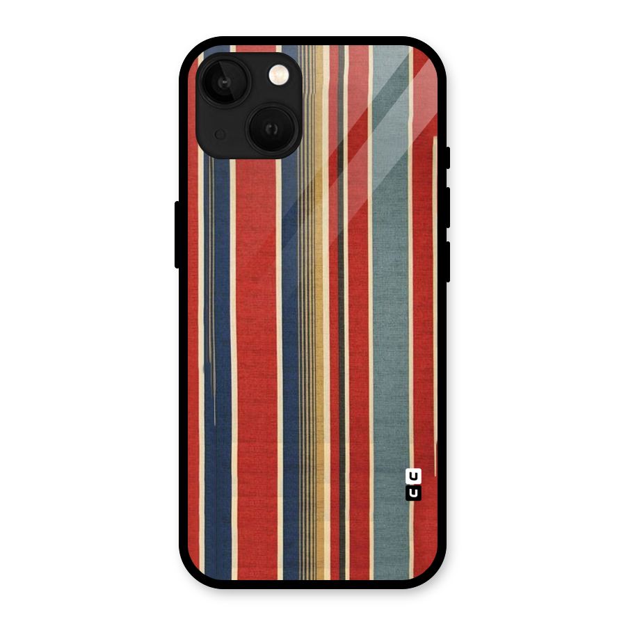 Vintage Disort Stripes Glass Back Case for iPhone 13