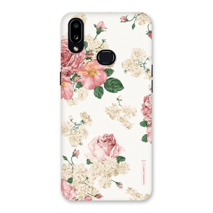 Vintage Floral Pattern Back Case for Galaxy A10s