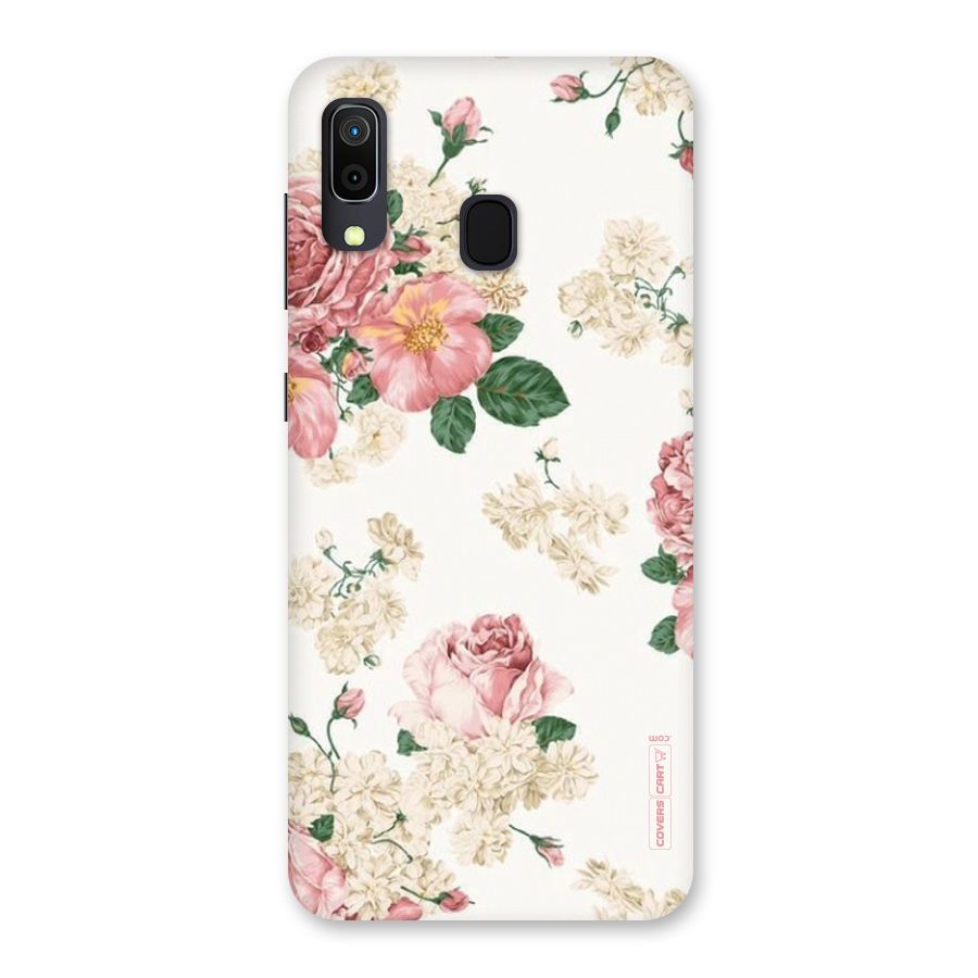 Vintage Floral Pattern Back Case for Galaxy A30