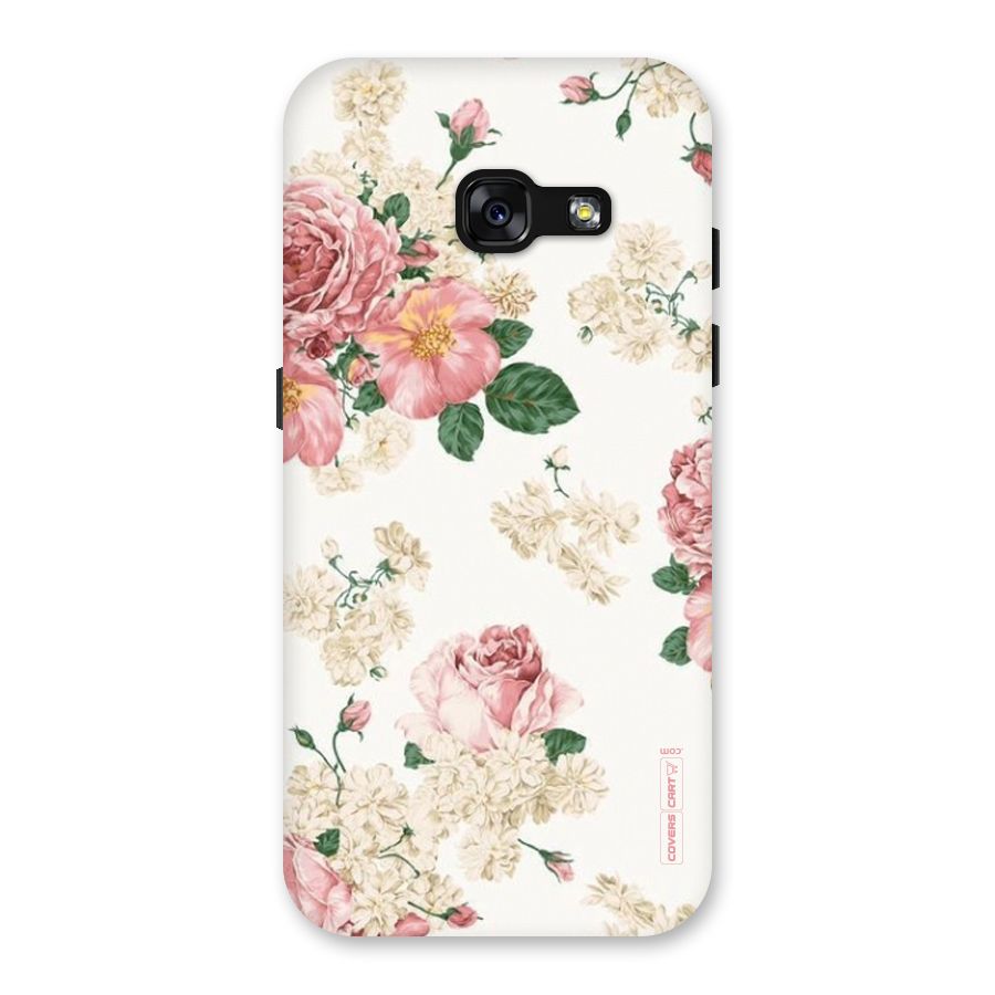 Vintage Floral Pattern Back Case for Galaxy A3 (2017)