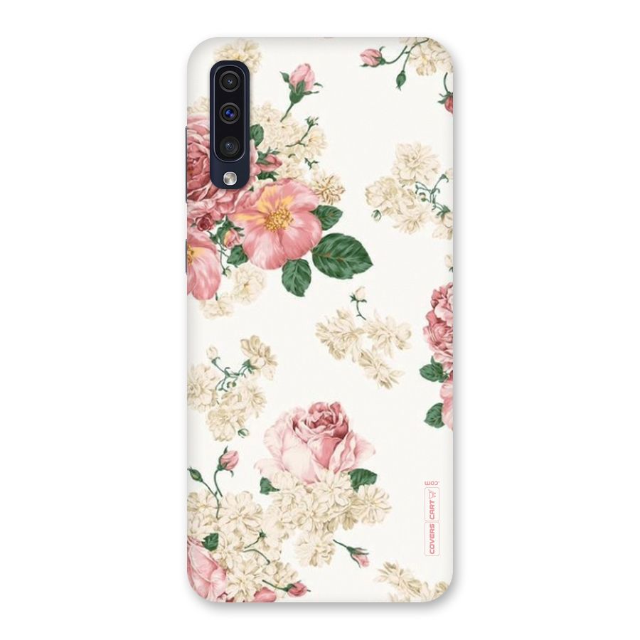 Vintage Floral Pattern Back Case for Galaxy A50s