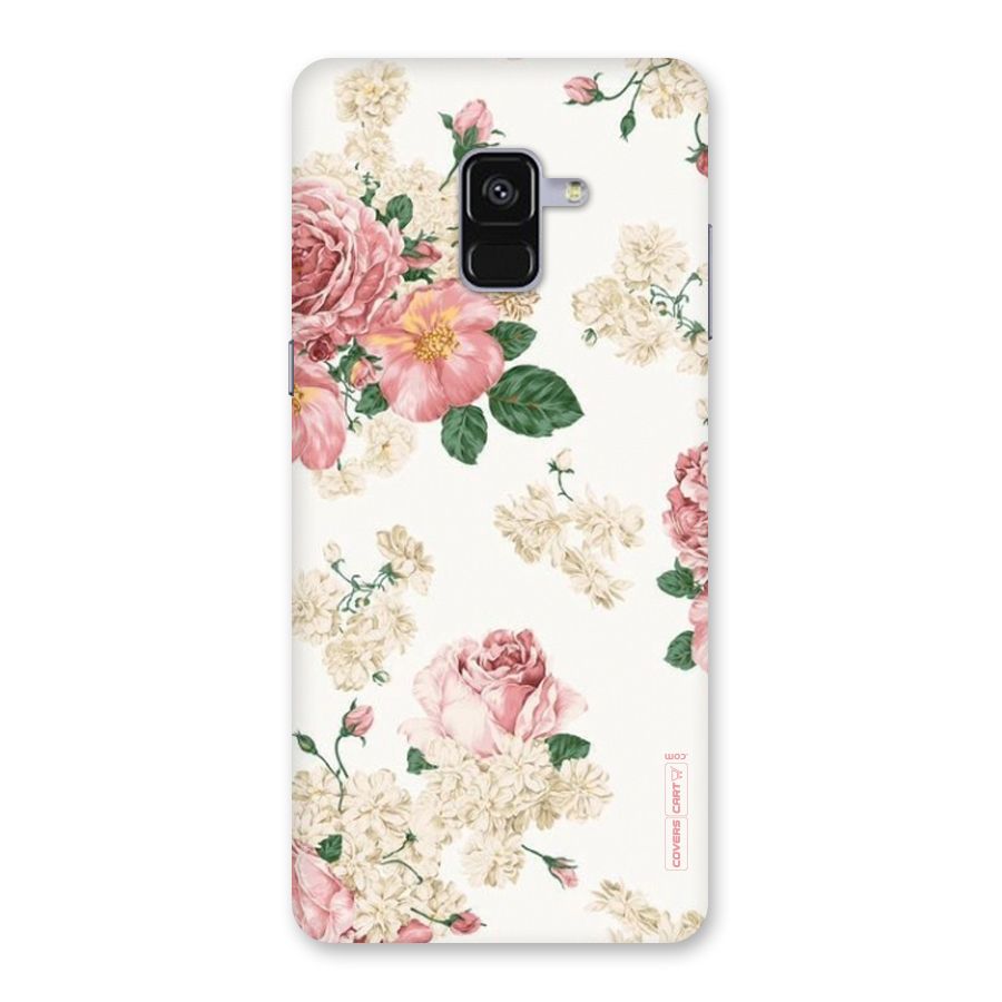 Vintage Floral Pattern Back Case for Galaxy A8 Plus