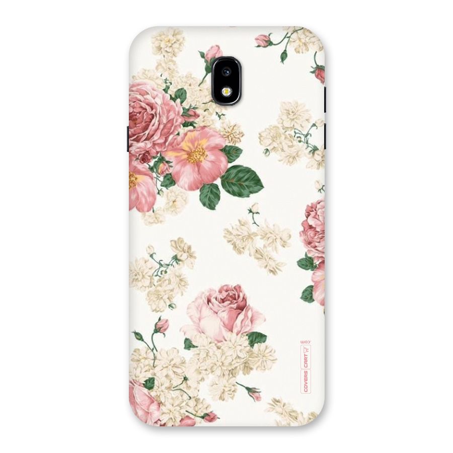 Vintage Floral Pattern Back Case for Galaxy J7 Pro