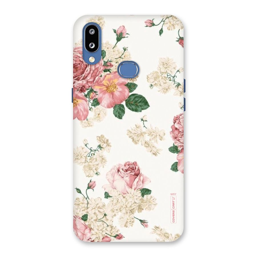 Vintage Floral Pattern Back Case for Galaxy M01s