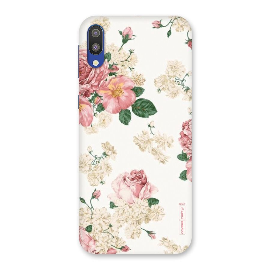 Vintage Floral Pattern Back Case for Galaxy M10