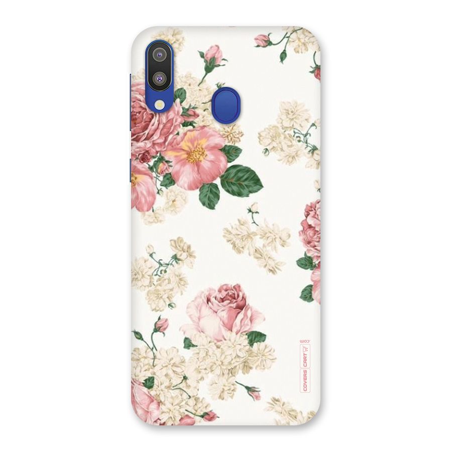 Vintage Floral Pattern Back Case for Galaxy M20