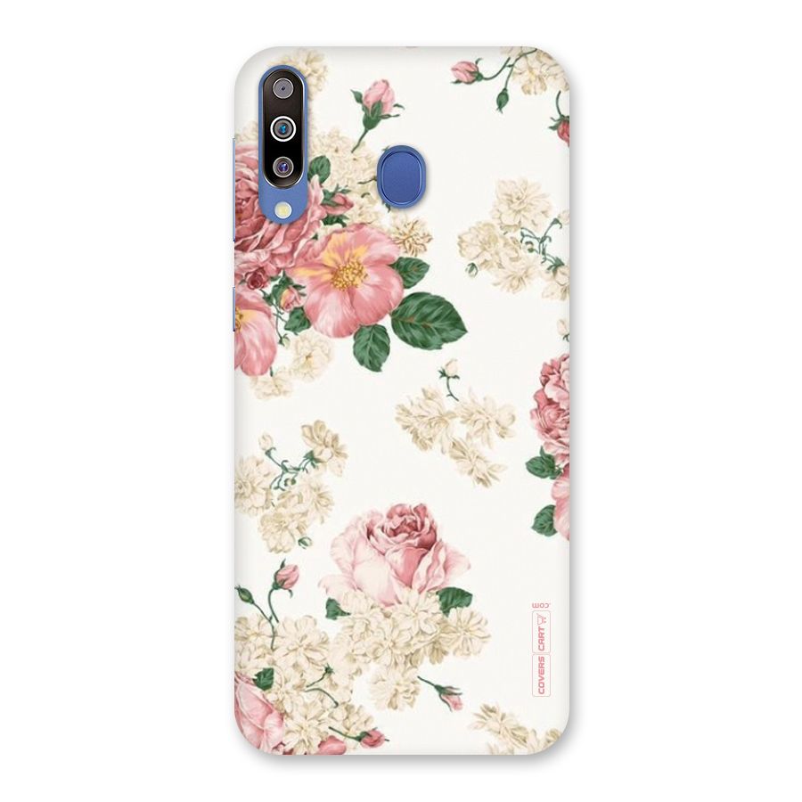 Vintage Floral Pattern Back Case for Galaxy M30