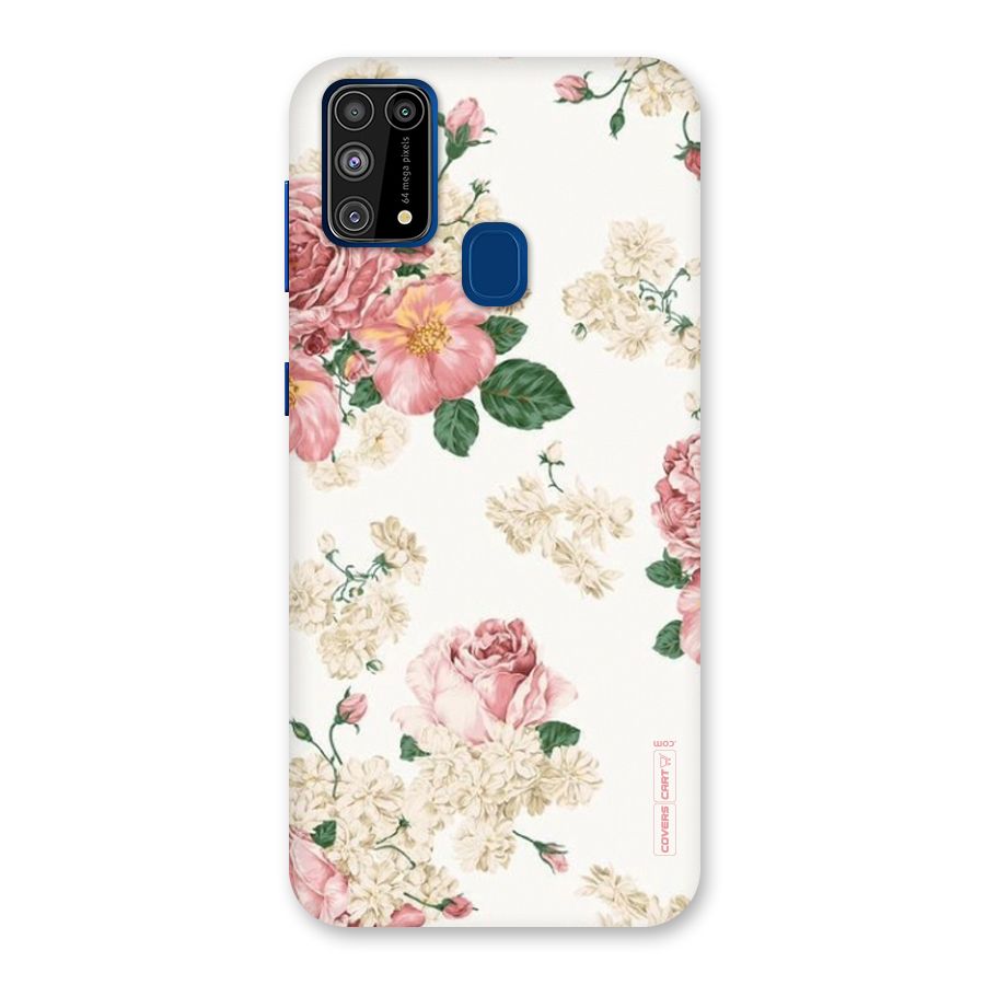 Vintage Floral Pattern Back Case for Galaxy M31
