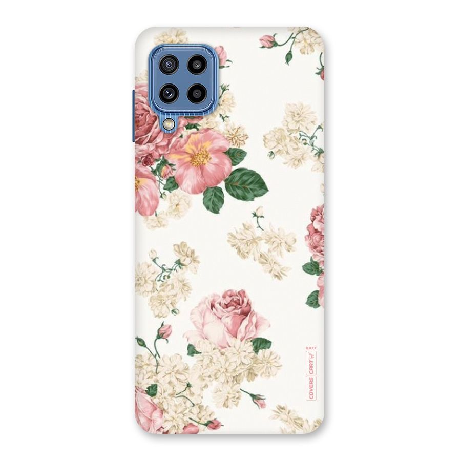 Vintage Floral Pattern Back Case for Galaxy M32
