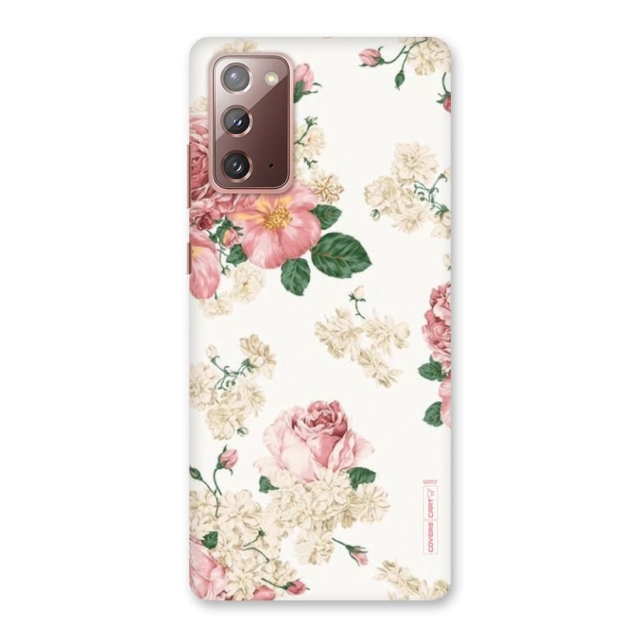 Vintage Floral Pattern Back Case for Galaxy Note 20