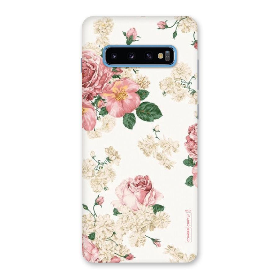 Vintage Floral Pattern Back Case for Galaxy S10 Plus