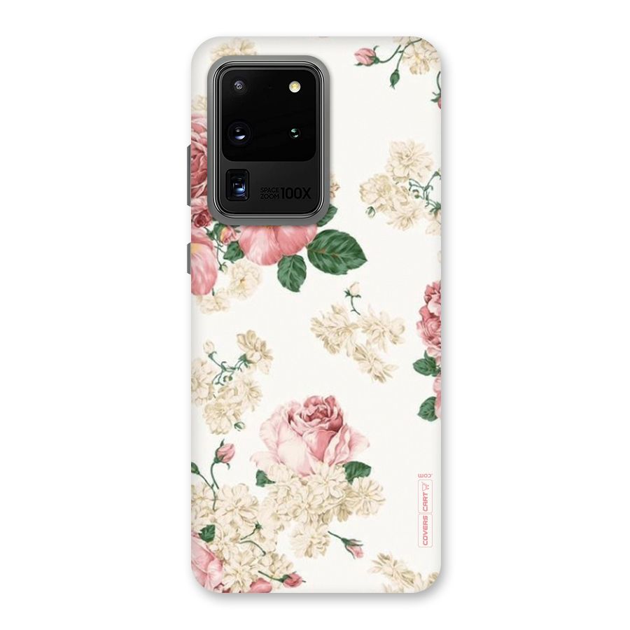 Vintage Floral Pattern Back Case for Galaxy S20 Ultra