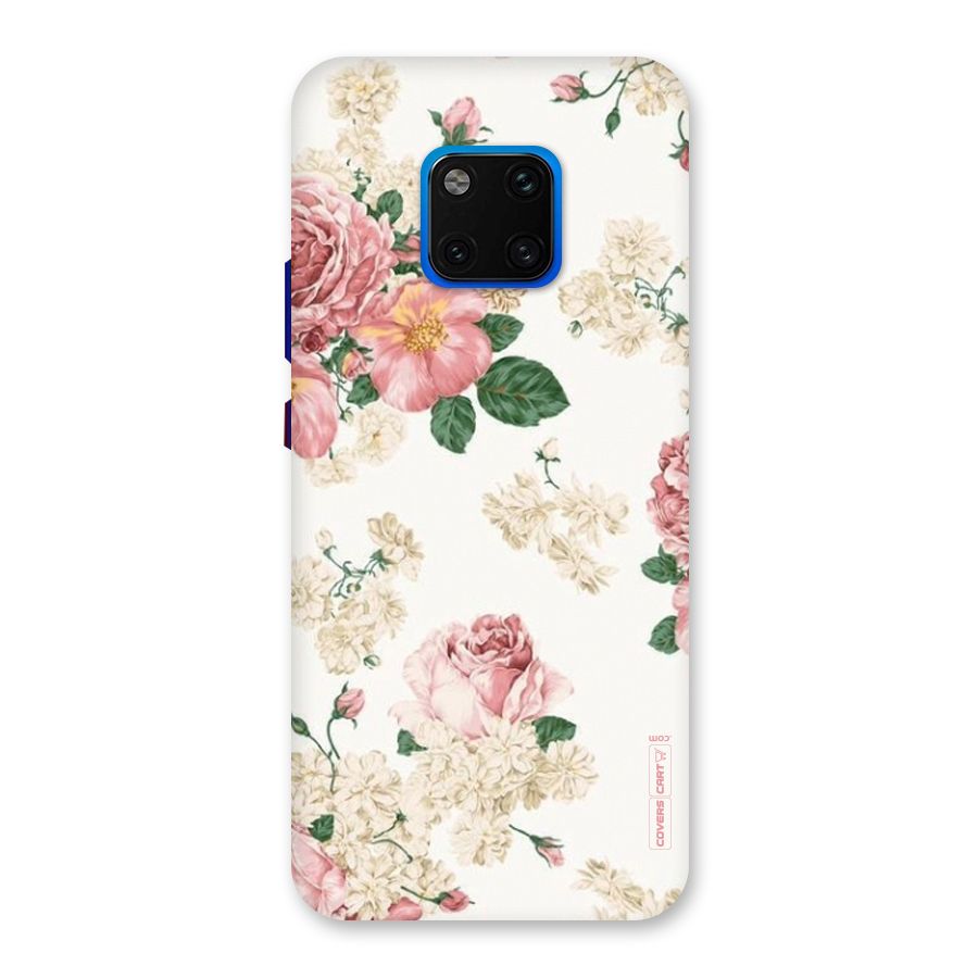 Vintage Floral Pattern Back Case for Huawei Mate 20 Pro