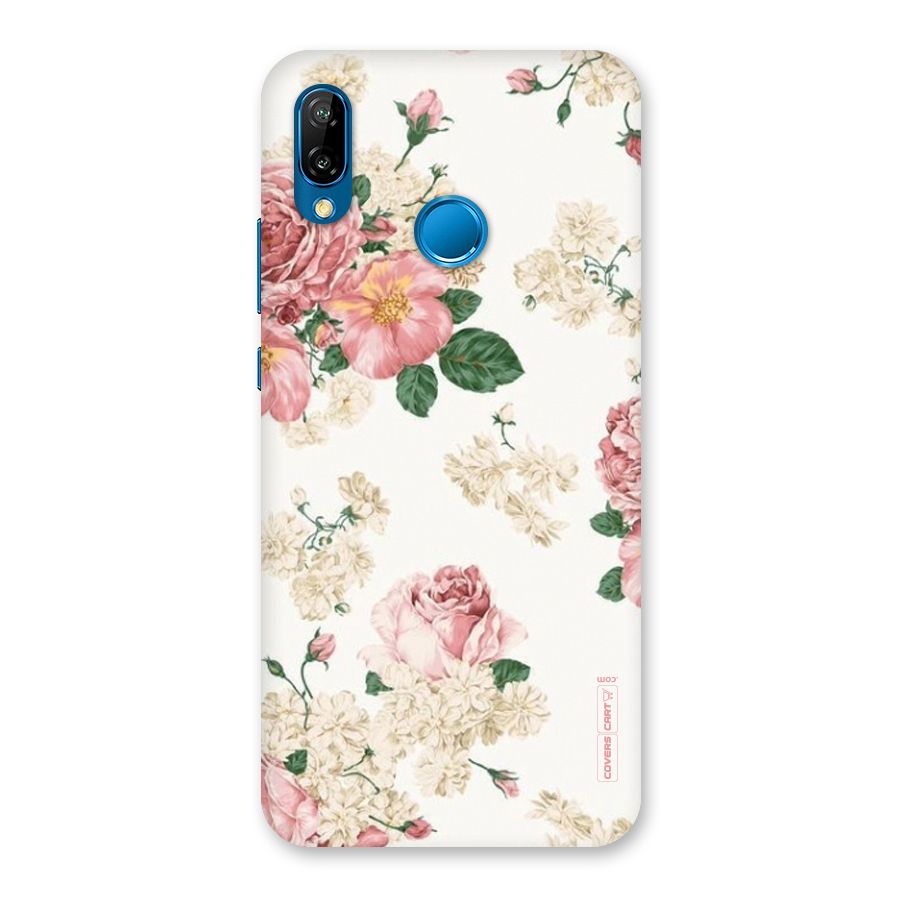 Vintage Floral Pattern Back Case for Huawei P20 Lite